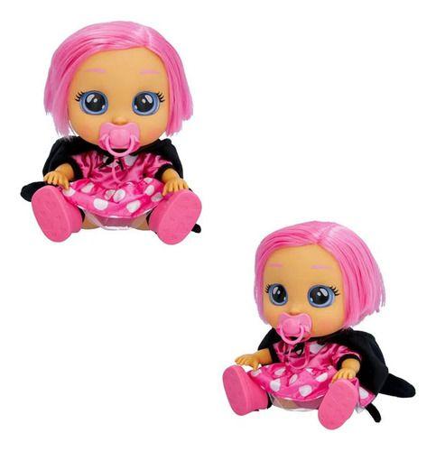 Cry Babies Minnie Rosa Chora De Verdade Multikids Com Cabelo